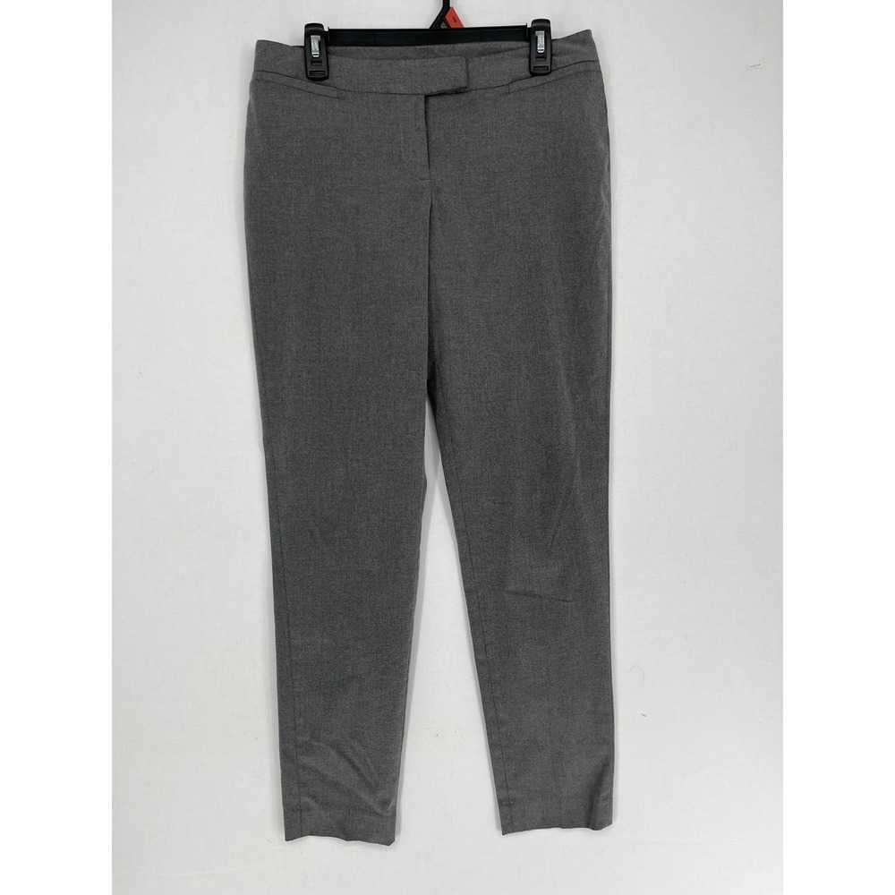 Harve Benard Womens Gray Tapered Leg Dress Pants Career Trousers Size 8